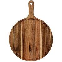 Lemon Pavilion Furniture and Decor Round Acacia Serving Board - L31 x W43 x H1 cm - Brown