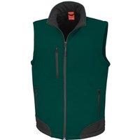Result Men's Softshell Body Warmer in Bottle Green | Size: Small