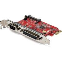 StarTech Pcie Serial & Parallel Port Adapter Card in Red