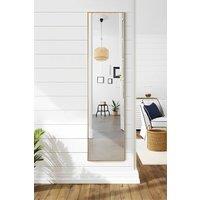 Living and Home 30x120cm Slim Design Metal Frame Full Length Mirror - Wall Mounted/Leaning for Bedroom, Dressing Room & Fashion Stores