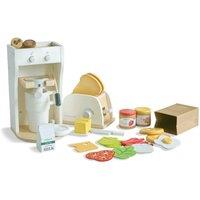 Teamson Kids Healthy Breakfast Play Set with Toaster, Coffee & 27 Pieces