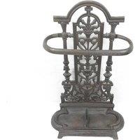 Minster 70cm Umbrella Holder - Cast Iron - L49 x W23 x H70 cm in Grey