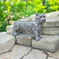 Minster Stylish Living Ltd 75cm Dog-Style Bench - MGO - L75 x W24 x H54 cm in Silver