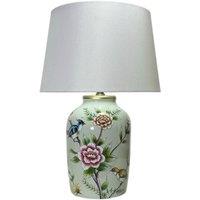 Minster Stylish Living Ltd 44cm Table Lamp & Shade - Ceramic - L23 x W23 x H44 cm