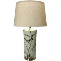 Minster Stylish Living Ltd 51cm Table Lamp & Shade - Ceramic - L19 x W19 x H51 cm