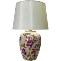 Minster Stylish Living Ltd 47cm Table Lamp & Shade - Ceramic - L28 x W28 x H47 cm