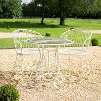 Ascalon Design Ltd Blaisdon Bistro Set 3pc with Glass in Cream
