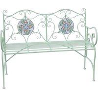 Ascalon Design Ltd Mosaic Bench - L46 x W116 x H91 cm - Green
