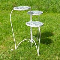 Ascalon Design Ltd Mosaic Folding Plant Stand - L54 x W60 x H65 cm - Blue/White in White