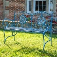 Ascalon Design Ltd Mosaic Bench - L46 x W116 x H91 cm - Blue
