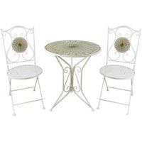Ascalon Design Ltd Citrus Mosaic Bistro Set - White