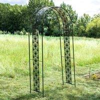 Ascalon Design Ltd Art Deco Arch - Metal - L46.5 x W120 x H233 cm in Black