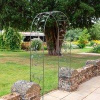 Ascalon Design Ltd Oak Arch - Metal - L42 x W116 x H230 cm - Brown Sage in Light Green