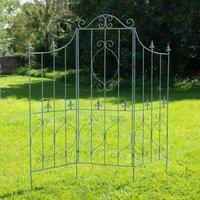 Ascalon Design Ltd Gustav Folding Screen - L1 x W188 x H183 cm - Antique Blue