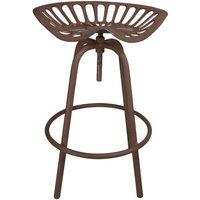Ascalon Design Ltd Tractor Stool - L42 x W42 x H89 cm - Brown Rusty