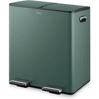 Tower Recycling Pedal Pin, 40L, Stainless Steel T838022SS in Dark Green | Size: A