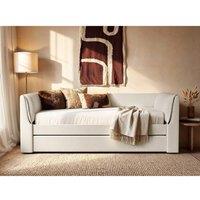 Flair Max Day Bed With Trundle in Cream | Size: Single