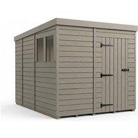 Buttercup Farm 7ft x 9ft Composite Pent Garden Shed Single Door With Windows - Grey