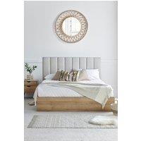 Time4sleep Molle Wooden Ottoman Bed Frame Including Headboard - Bed Frame Only in Light Oak | Size: King