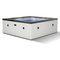 Wave Spas Wave Garda 4-Person Foam Hot Tub with Integrated Heater & 70 Jets in Off-White
