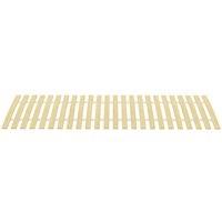 Berkfield Home Slatted Bed Base with 24 Slats 70x200 cm in Light Tan