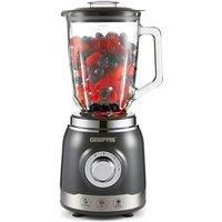 Geepas 700W Multifunctional Blender with 1.5L Glass Jar Ice Crusher Pulse Function in Grey