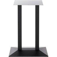 netfurniture Quanto Twin Cast Iron Table Base Made to Measure Commercial Option in Black