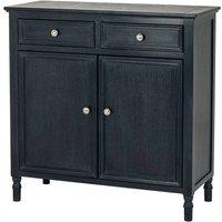 Lemon Pavilion Furniture and Decor Contour Collection 2 Drawer 2 Door Sideboard - L35xW80xH80 cm - Black in Dark Navy