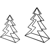 Lemon Pavilion Furniture and Decor Tree Log Holder (Set of 2) - Black