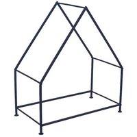 Lemon Pavilion Furniture and Decor House Log Holder - Iron - L31.5 x W56 x H65 cm - Black