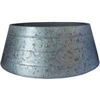 Lemon Pavilion Furniture and Decor Christmas Tree Skirt - Iron - L67 x W67 x H26 cm - Galvanised in Grey