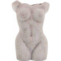 Lemon Pavilion Furniture and Decor Female Figure Vase - Ceramic - L25 x W21 x H39 cm - Stone