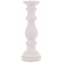 Lemon Pavilion Furniture and Decor Large Column Candle Holder - Ceramic - L16 x W16 x H45 cm - Matt White