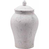 Lemon Pavilion Furniture and Decor Bloomville Large Stone Ginger Jar - Ceramic - L27 x W27 x H36 cm