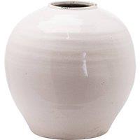 Lemon Pavilion Furniture and Decor Garda Glazed Large Regola Vase - Ceramic - L37 x W37 x H38 cm - White