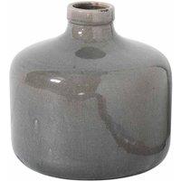 Lemon Pavilion Furniture and Decor Garda Glazed Chive Vase - Ceramic - L23 x W23 x H23 cm - Grey