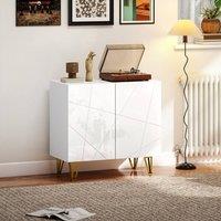 STILVORA Sideboard Storage with adjustable shelf white