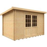 Buttercup Farm 12x8 The Kingsley 28mm Cabin - L355 x W235 x H232.8 cm in Natural