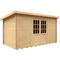 Buttercup Farm 14x8 The Kingsley 28mm Cabin - L415 x W235 x H232.8 cm in Natural
