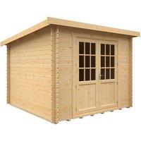 Buttercup Farm 10x10 The Kingsley 28mm Cabin - L295 x W295 x H232.8 cm in Natural