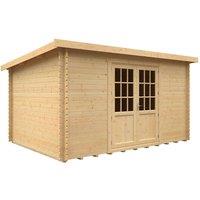 Buttercup Farm 14x10 The Kingsley 28mm Cabin - L415 x W295 x H232.8 cm in Natural