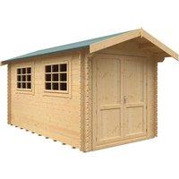 Buttercup Farm 14x8 The Marlborough 28mm Cabin - L415 x W235 x H251.3 cm in Natural