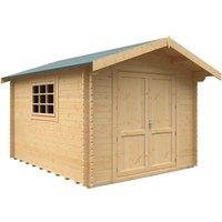 Buttercup Farm 12x10 The Marlborough 28mm Cabin - L355 x W295 x H261.6 cm in Natural