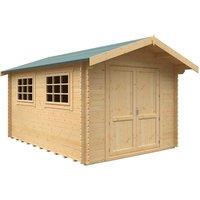Buttercup Farm 14x10 The Marlborough 28mm Cabin - L415 x W295 x H261.6 cm in Natural