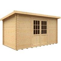 Buttercup Farm 14x8w The Kingsley Plus 44mm Cabin - L415 x W235 x H232.8 cm in Natural