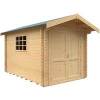 Buttercup Farm 12x8w The Marlborough Plus 44mm Cabin - L355 x W235 x H251.3 cm in Natural