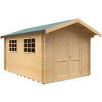 Buttercup Farm 14x10w Marlborough Plus 44mm Cabin - L415 x W295 x H261.6 cm in Natural