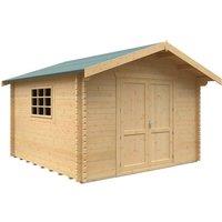 Buttercup Farm 12x12w Marlborough Plus 44mm Cabin - L355 x W355 x H271.9 cm in Natural