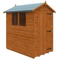 Buttercup Farm 6 x 4 Feet Super Apex 12mm Shed - Solid Wood/Softwood/Pine in Burnt Orange