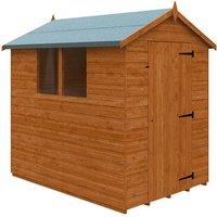 Buttercup Farm 7 x 5 Feet Super Apex 12mm Shed - Solid Wood/Softwood/Pine in Burnt Orange